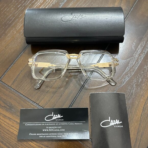 CAZAL Sunglasses 6004 Crystal Transparent Clear Gold main image 6